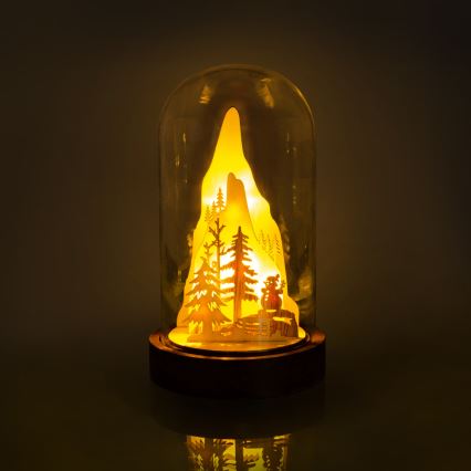 Decoração de Natal LED LED/2xAA branco quente