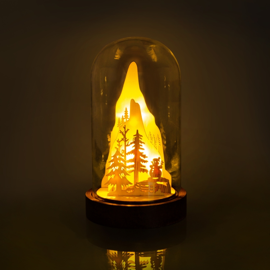 Decoração de Natal LED LED/2xAA branco quente
