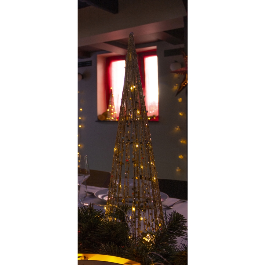Decoração de Natal LED LED/2xAA cone de 40 cm