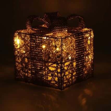 Decoração de Natal LED LED/2xAA presente