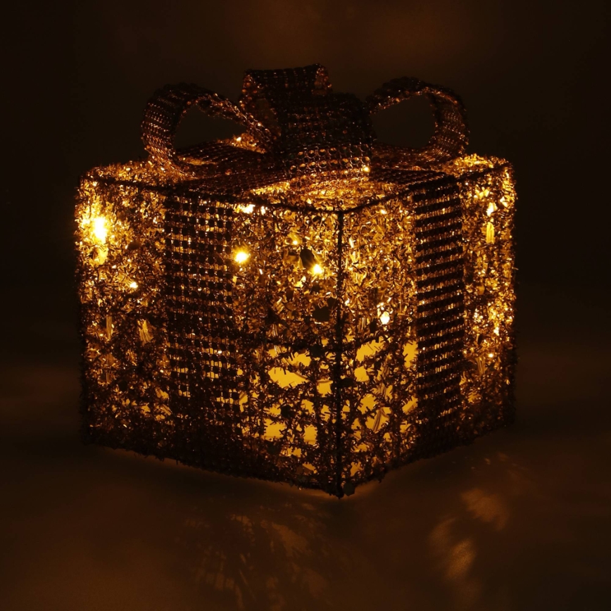 Decoração de Natal LED LED/2xAA presente