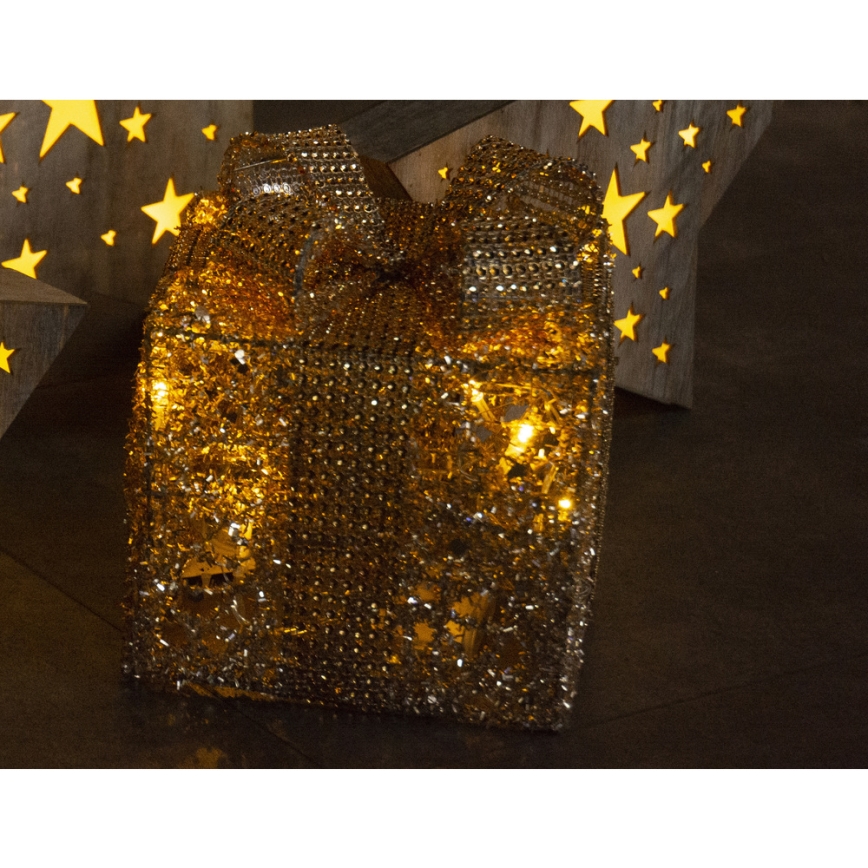 Decoração de Natal LED LED/2xAA presente