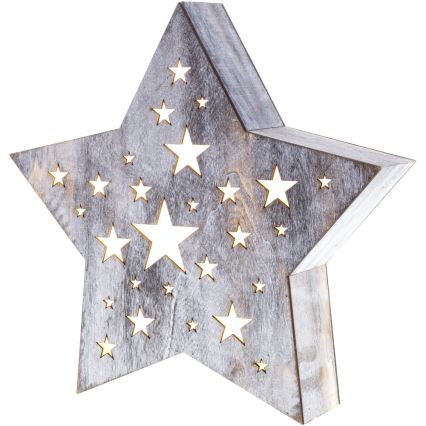 Decoração de Natal LED LED/2xAAA estrela