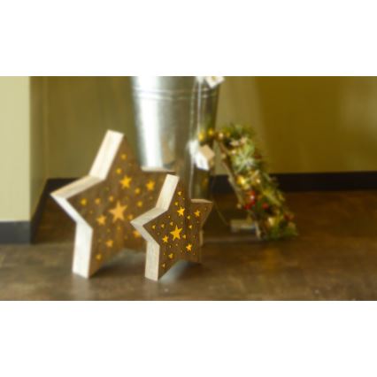 Decoração de Natal LED LED/2xAAA estrela