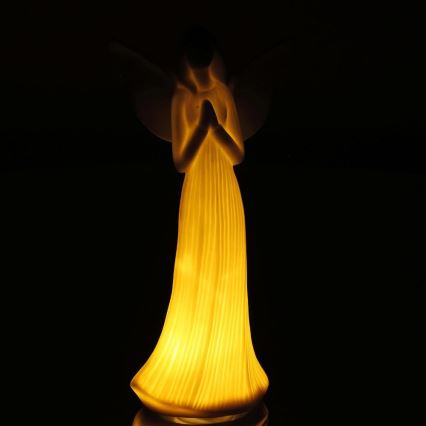 Decoração de Natal LED LED/2xLR44/branco quente anjo