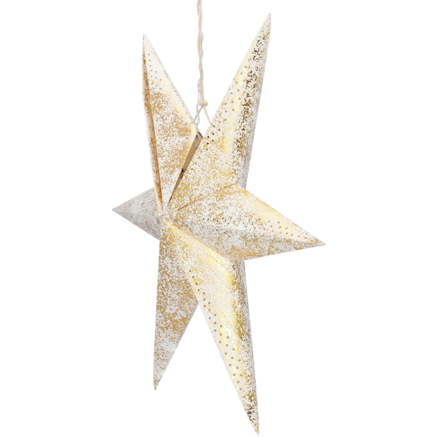 Decoração de Natal LED LED/3xAA dourado estrela