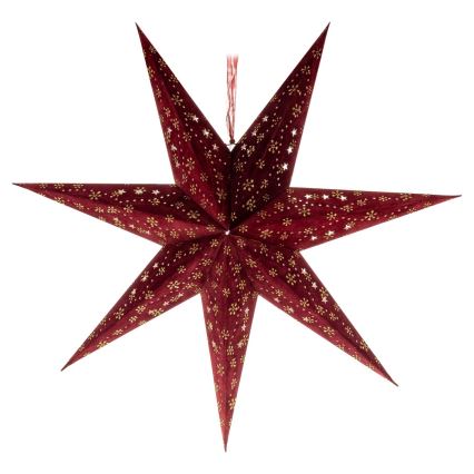 Decoração de Natal LED LED/3xAA estrela vermelha