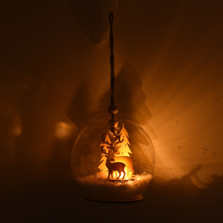 Decoração de Natal LED LED/3xLR44 branco quente