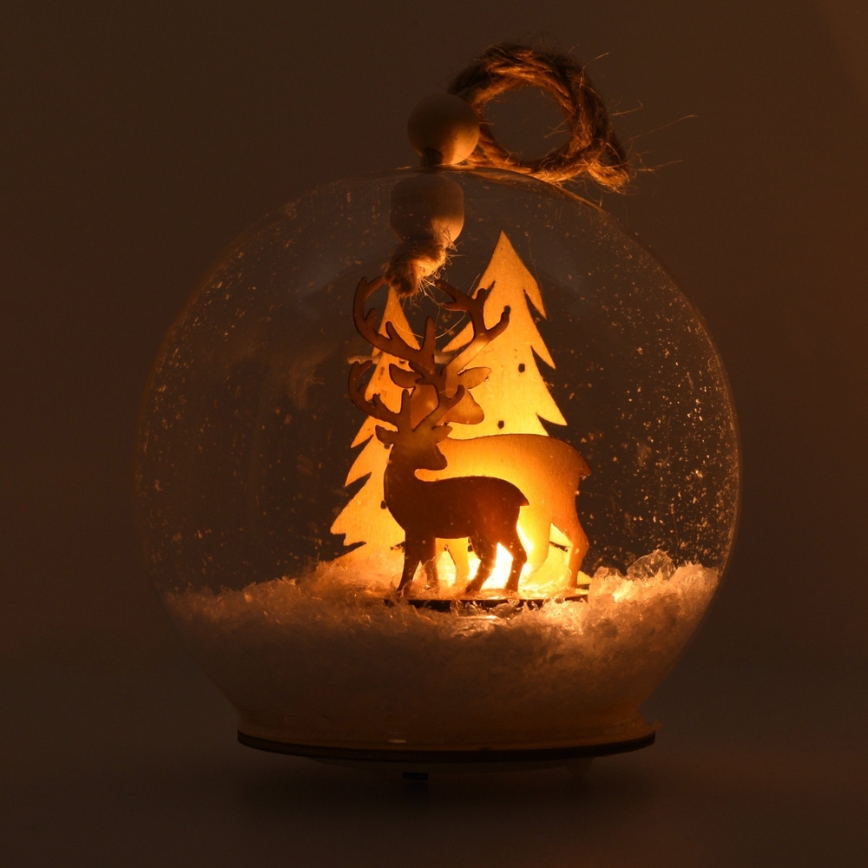 Decoração de Natal LED LED/3xLR44 branco quente