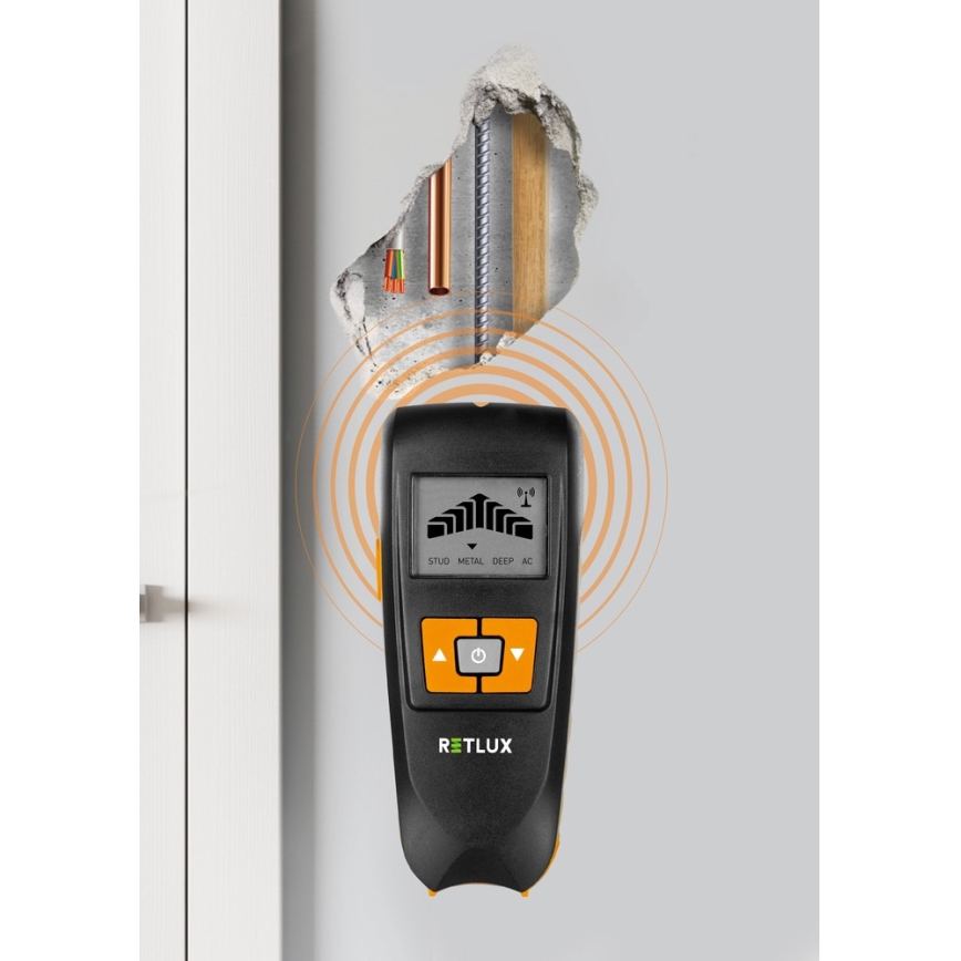 Detetor digital de subsuperfície 4em1 9V 1x6LR61