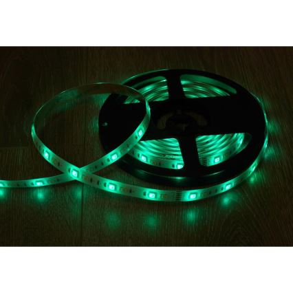 Fita LED RGBW Inteligente Regulável 5m LED/230V 2700-6500K Wi-Fi Tuya + controlo remoto
