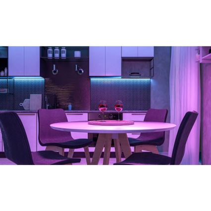 Fita LED RGBW com regulação inteligente 5m LED/230V Wi-Fi Tuya + comando
