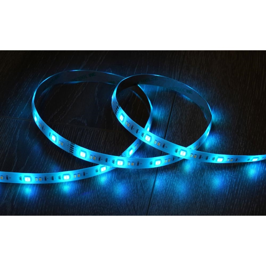 Fita LED RGBW com regulação inteligente 5m LED/230V Wi-Fi Tuya + comando
