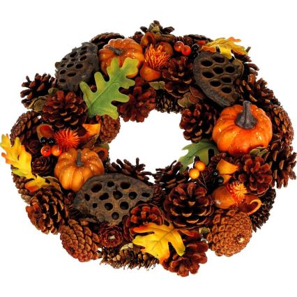 Grinalda de outono HALLOWEEN diâmetro 35 cm