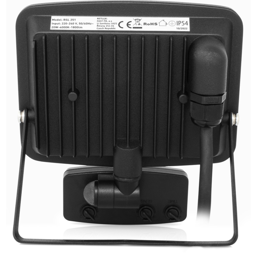 Holofote sem aro LED com sensor LED/20W/230V 4000K IP65