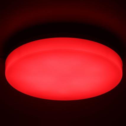 Iluminação de teto LED RGBW para casa de banho com regulação LED/20W/230V Wi-Fi IP44 branco