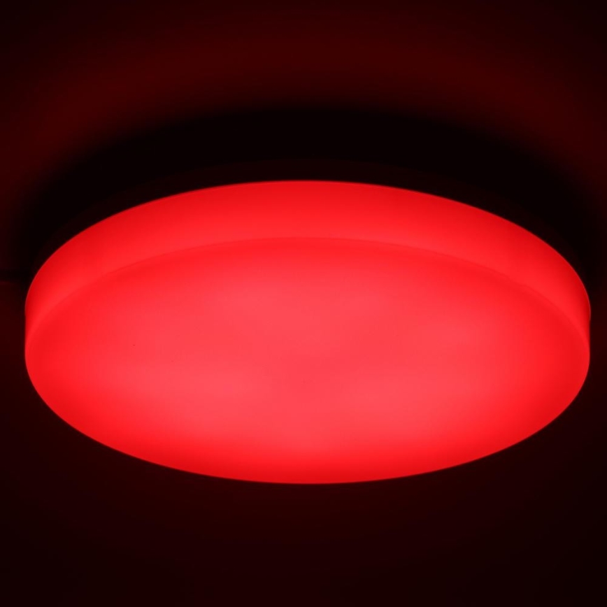 Iluminação de teto LED RGBW para casa de banho com regulação LED/20W/230V Wi-Fi IP44 branco