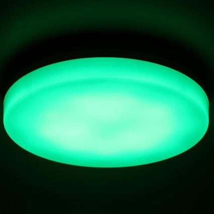 Iluminação de teto LED RGBW para casa de banho com regulação LED/20W/230V Wi-Fi IP44 branco