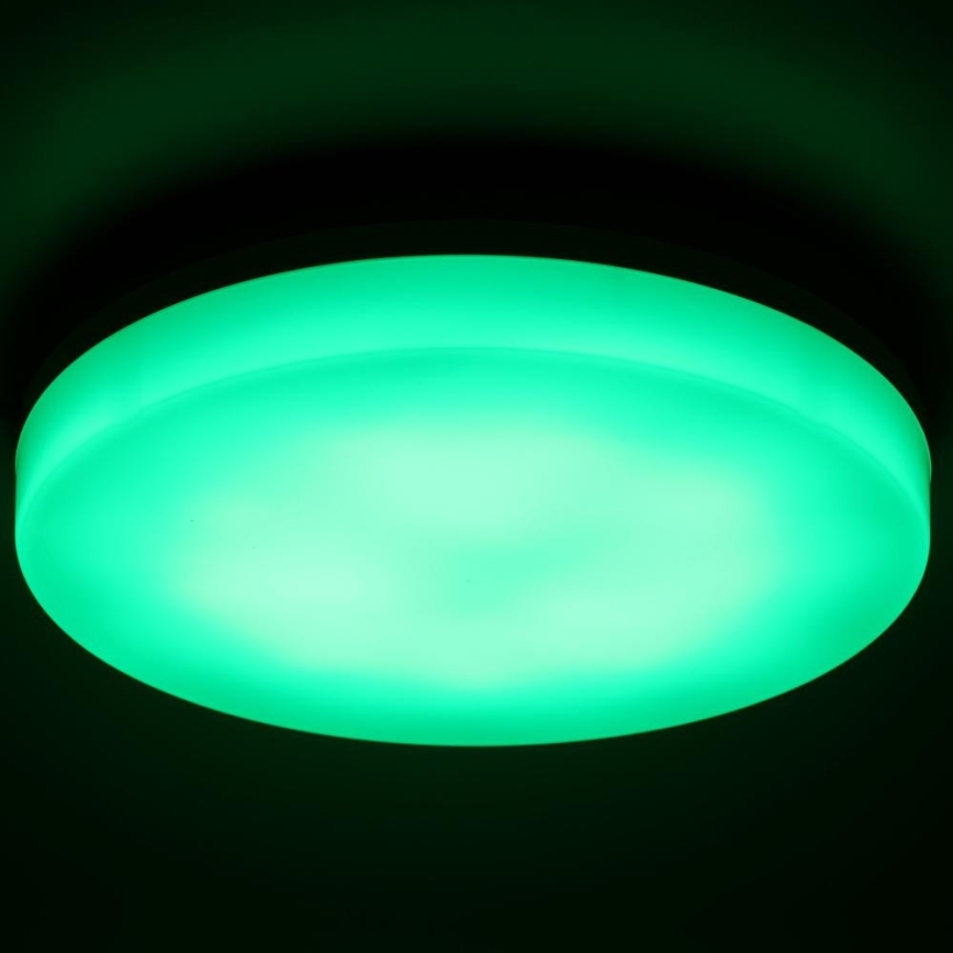 Iluminação de teto LED RGBW para casa de banho com regulação LED/20W/230V Wi-Fi IP44 branco