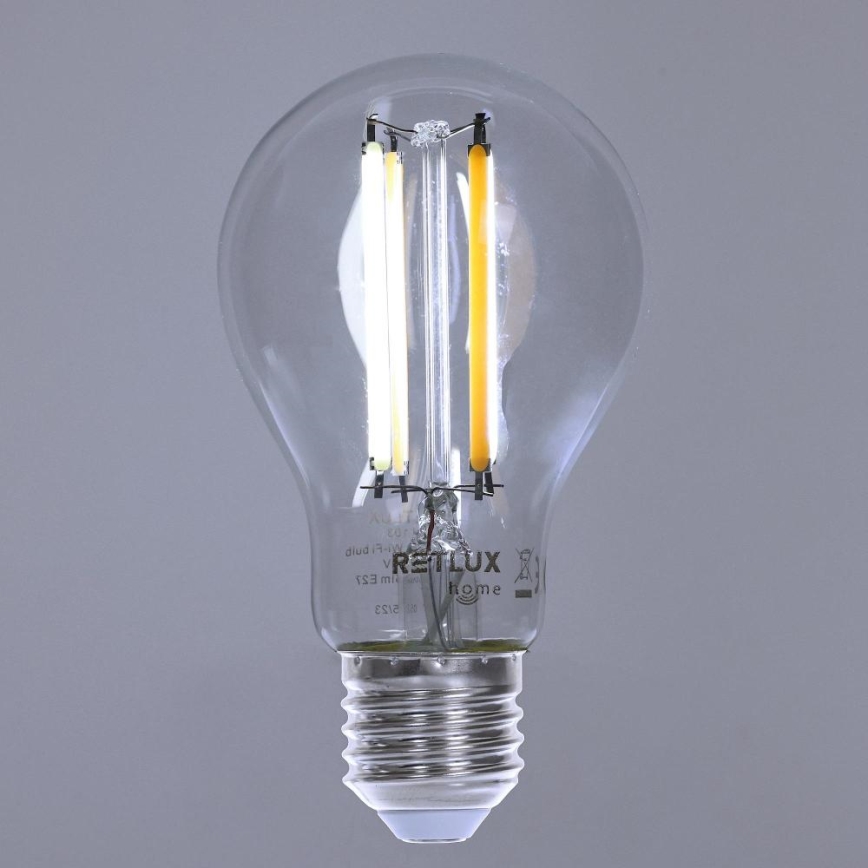 Lâmpada LED com regulação FILAMENT A60 E27/7W/230V 2700-6500K Wi-Fi Tuya