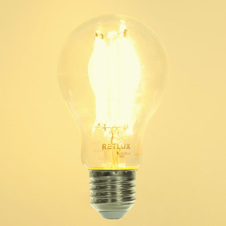 Lâmpada LED com regulação FILAMENT A60 E27/7W/230V 2700-6500K Wi-Fi Tuya