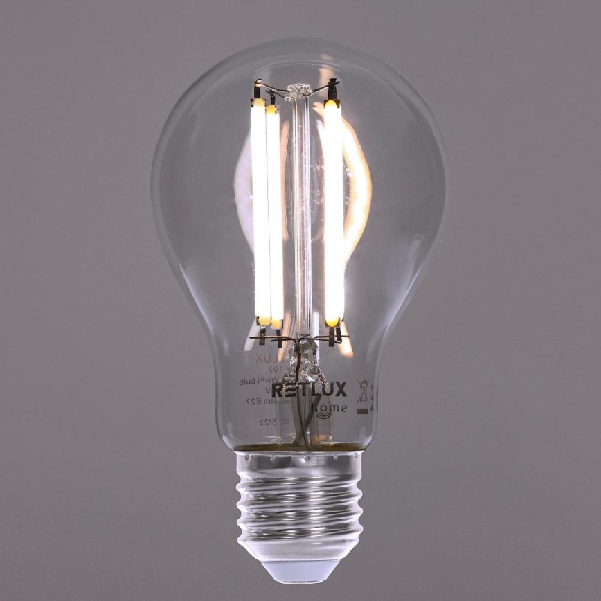 Lâmpada LED com regulação FILAMENT A60 E27/7W/230V 2700-6500K Wi-Fi Tuya