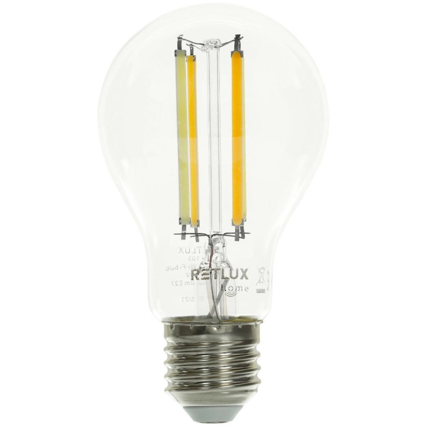 Lâmpada LED com regulação FILAMENT A60 E27/7W/230V 2700-6500K Wi-Fi Tuya