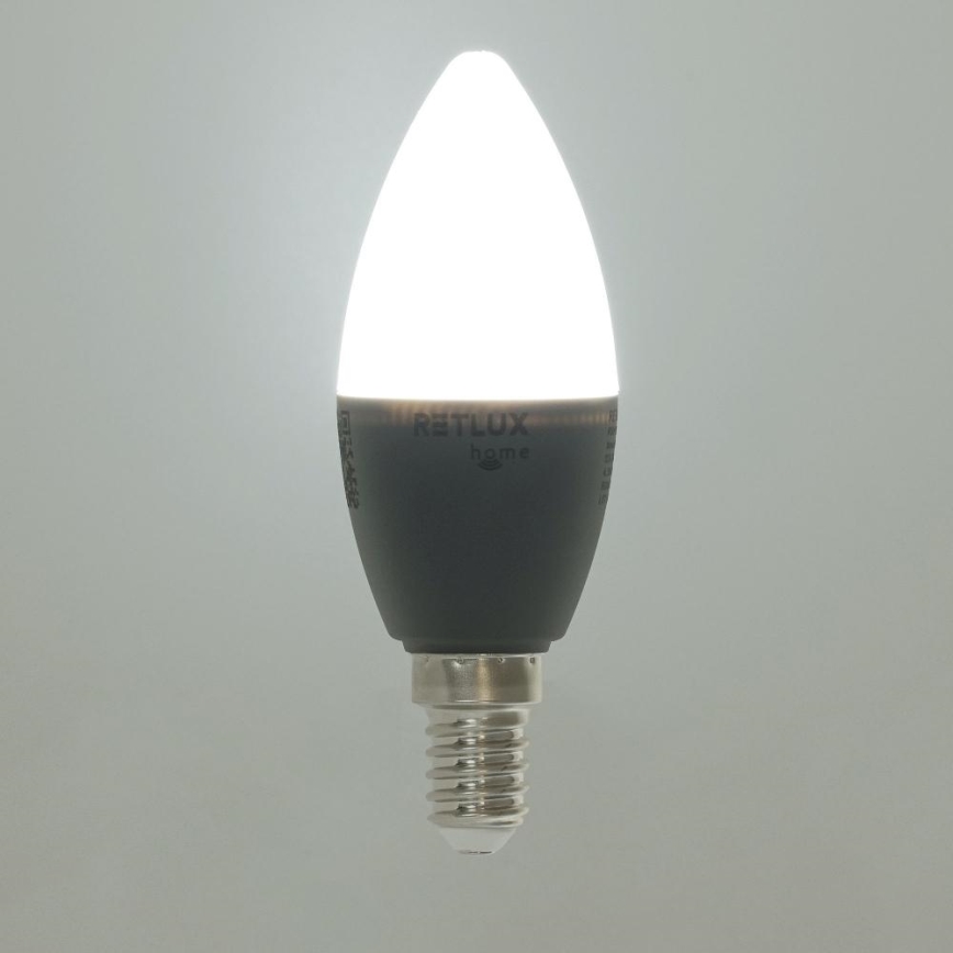 Lâmpada LED RGBW com regulação C37 E14/4,5W/230V 2700-6500K Wi-Fi Tuya