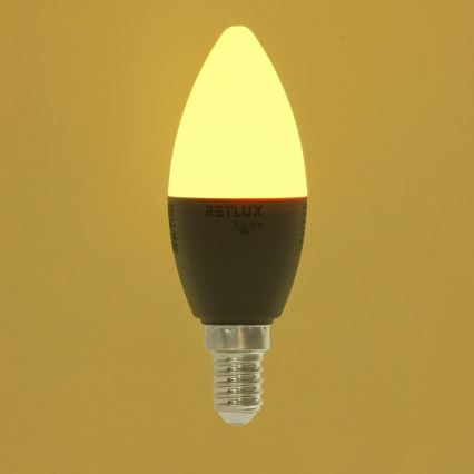 Lâmpada LED RGBW com regulação C37 E14/4,5W/230V 2700-6500K Wi-Fi Tuya