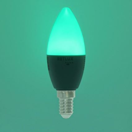 Lâmpada LED RGBW com regulação C37 E14/4,5W/230V 2700-6500K Wi-Fi Tuya