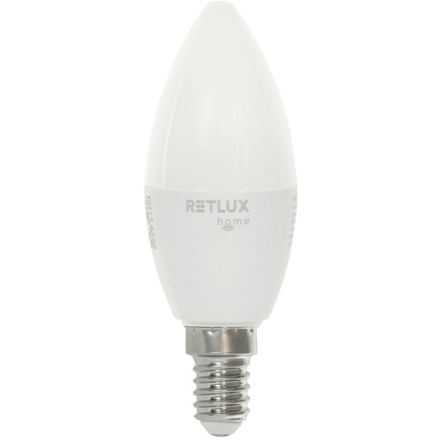 Lâmpada LED RGBW com regulação C37 E14/4,5W/230V 2700-6500K Wi-Fi Tuya