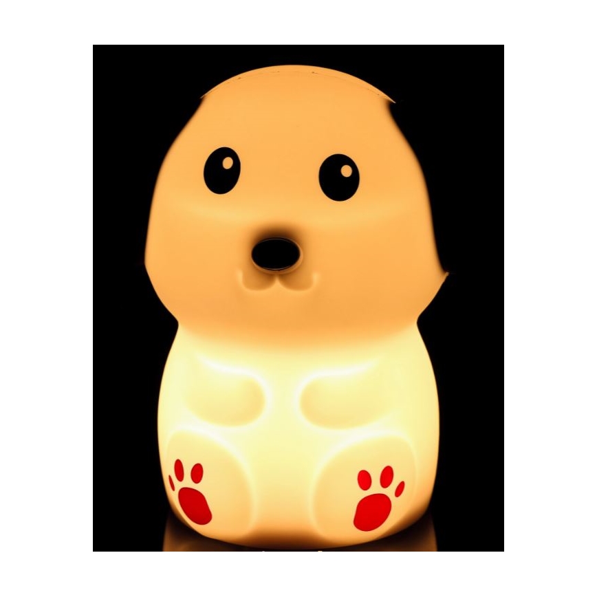 Luminária Noturna Infantil LED Regulável LED/0,4W/1000 mAh Cachorro