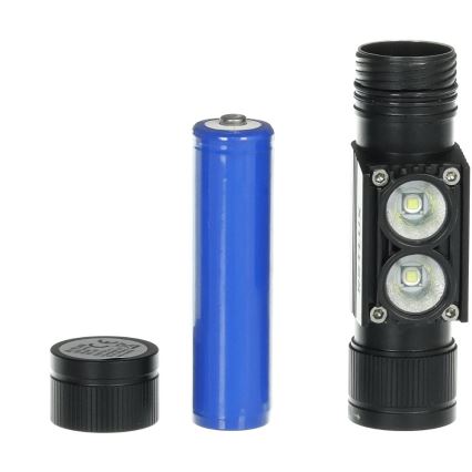 Lanterna de cabeça recarregável LED em alumínio LED/2600 mAh IP66