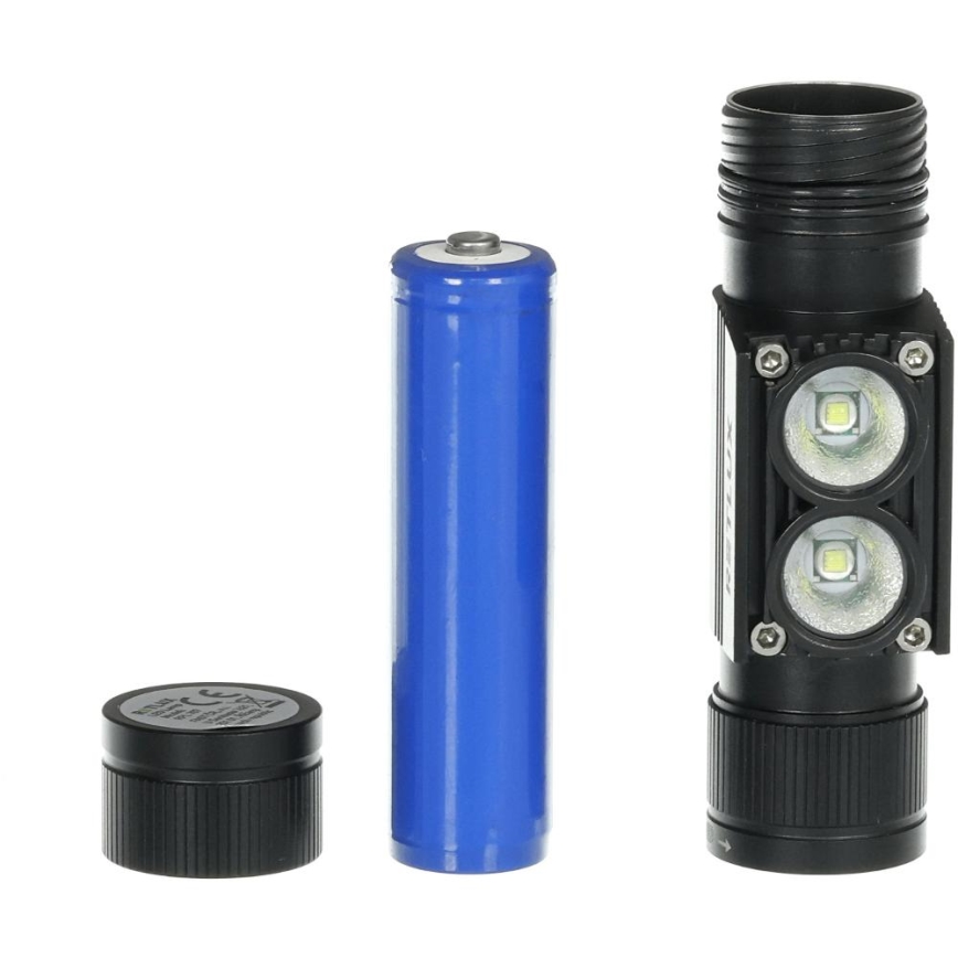 Lanterna de cabeça recarregável LED em alumínio LED/2600 mAh IP66