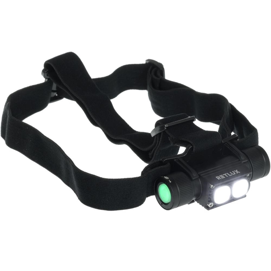 Lanterna de cabeça recarregável LED em alumínio LED/2600 mAh IP66