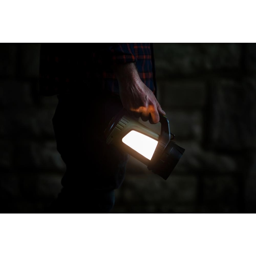 Lanterna exterior recarregável regulável com powerbank LED/21W/4400mAh IP44