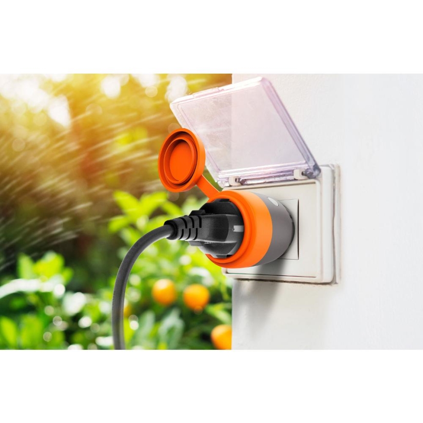 Tomada inteligente para exterior 3680W/230V/Tipo F SCHUKO/16A Wi-Fi IP44