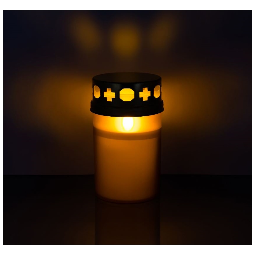 Vela de Cemitério LED LED/2xAA IP44