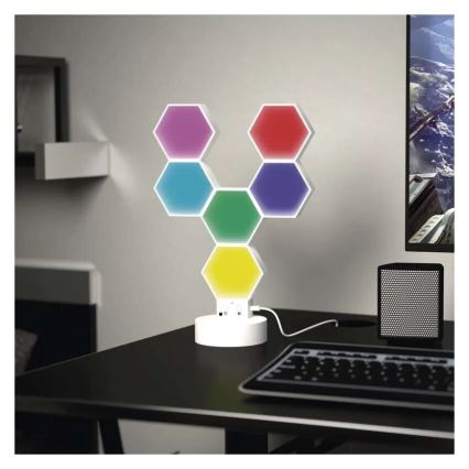 RGBIC Candeeiro de mesa com regulação GoSmart LED/5,5W/230V Wi-Fi Tuya