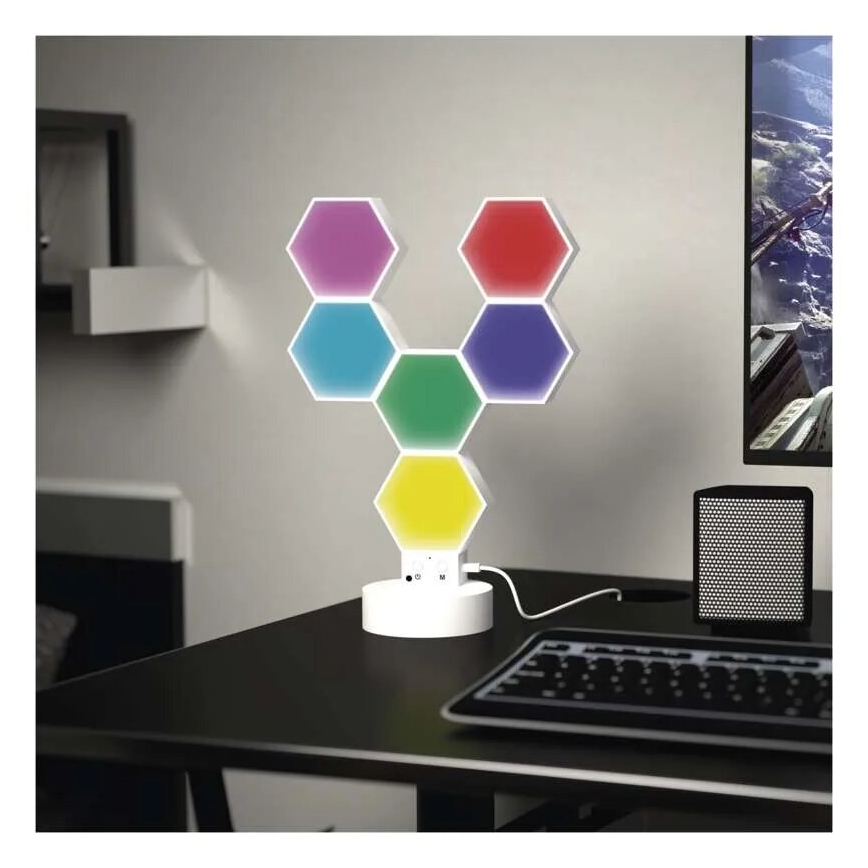 RGBIC Candeeiro de mesa com regulação GoSmart LED/5,5W/230V Wi-Fi Tuya