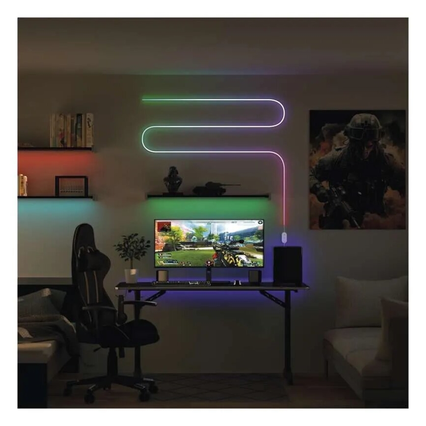 RGBIC Tira LED com regulação GoSmart LED/24W/230V 3 m Wi-Fi Tuya