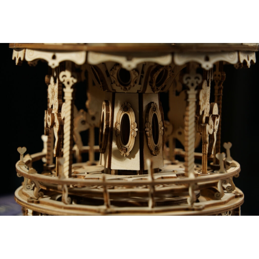 RoboTime - 3D puzzle de caixa de música Carrossel romântico