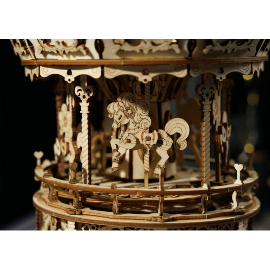 RoboTime - 3D puzzle de caixa de música Carrossel romântico
