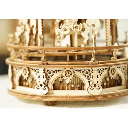 RoboTime - 3D puzzle de caixa de música Carrossel romântico