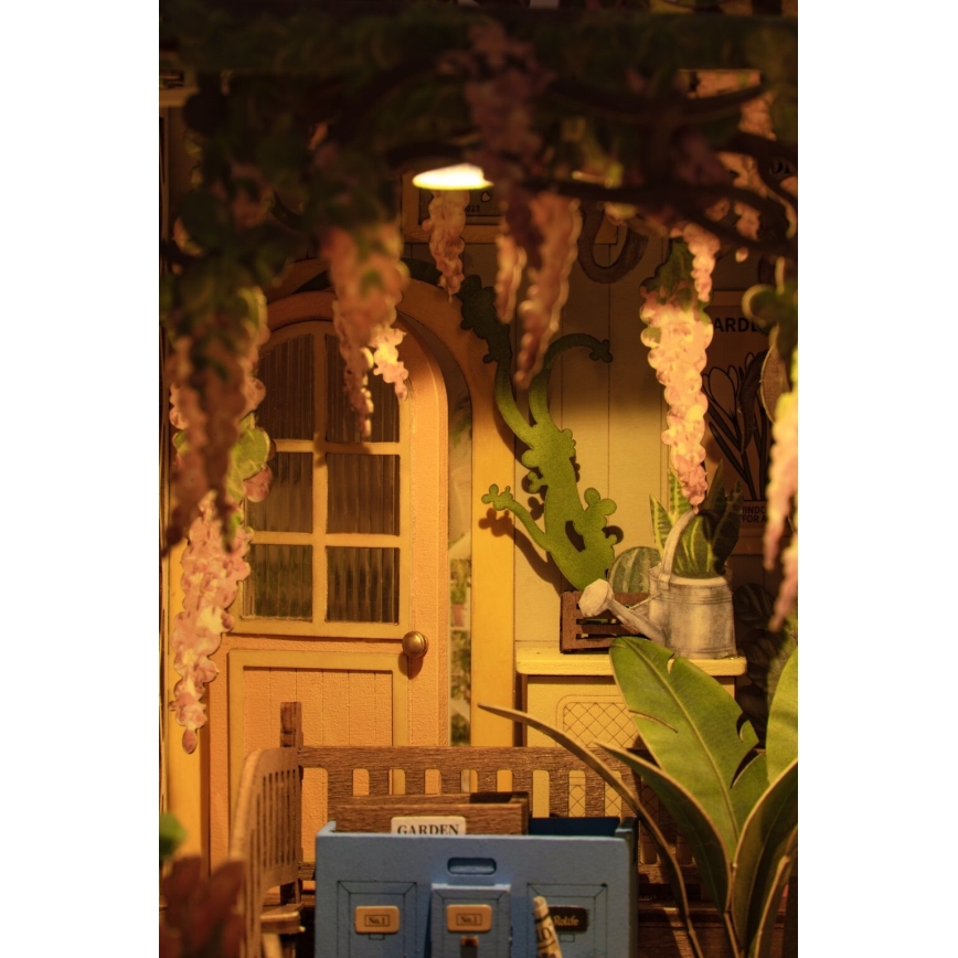 RoboTime - Casa LED  para livros Jardim casa 3D puzzle 2xAAA