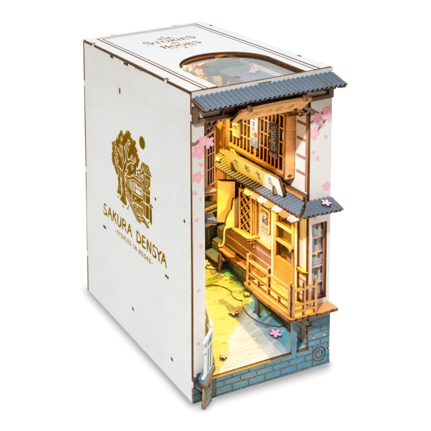 RoboTime - Casa LED para livros Sakura Alley 2xAAA