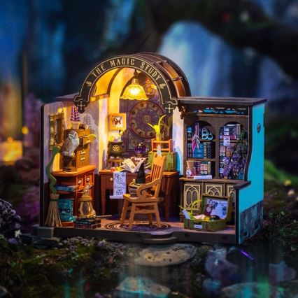 RoboTime - Casa miniatura Estudo de feiticeiro 2xAAA
