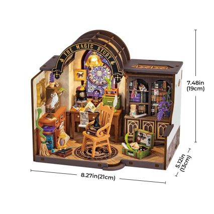 RoboTime - Casa miniatura Estudo de feiticeiro 2xAAA