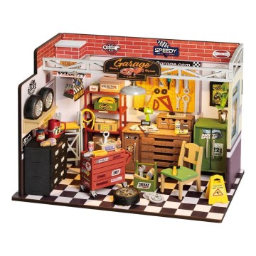 RoboTime - Casa miniatura Garagem 2xAAA