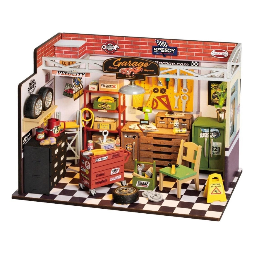 RoboTime - Casa miniatura Garagem 2xAAA